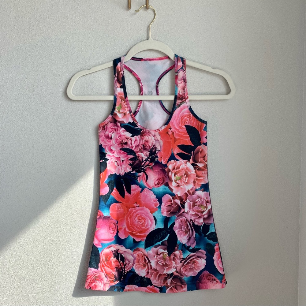 Lululemon Floral Cool Racerback Tank